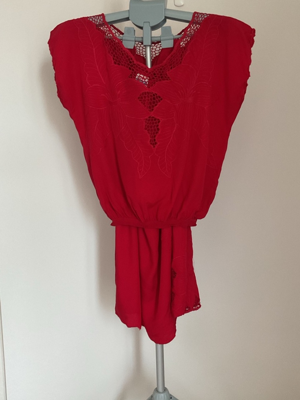 Vintage Bali Emerald Embroidered Lace Ensemble - Two Piece